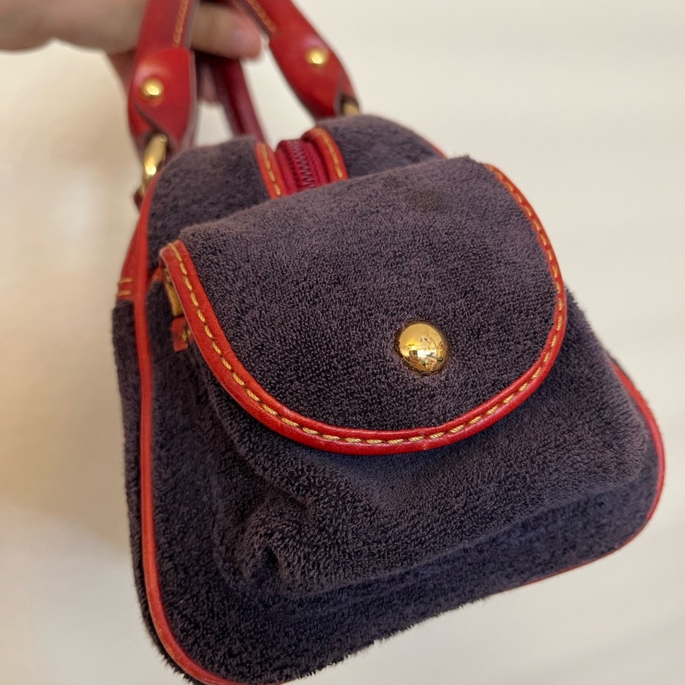RARE Vintage Juicy Couture strawberry bowler bag navy and red - Picture 4 of 16